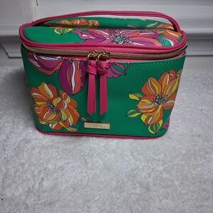 NWOT Trina Turk Flower Print Cosmetic Case